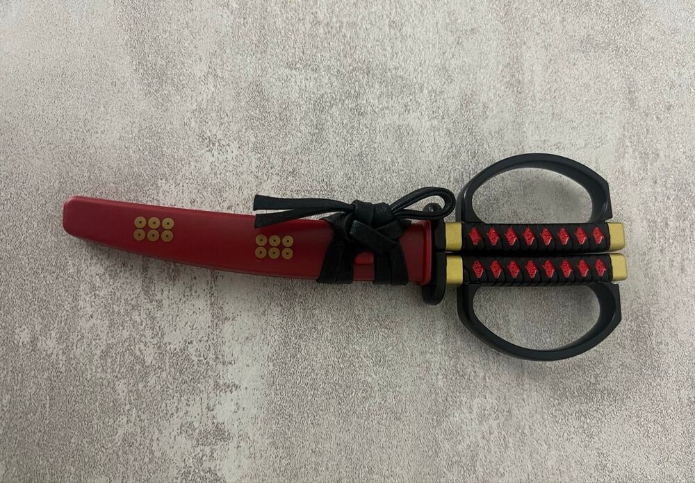 Nikken Japanese Samurai Katana Scissors Authentic Japanese Craftsmanship 7.3"